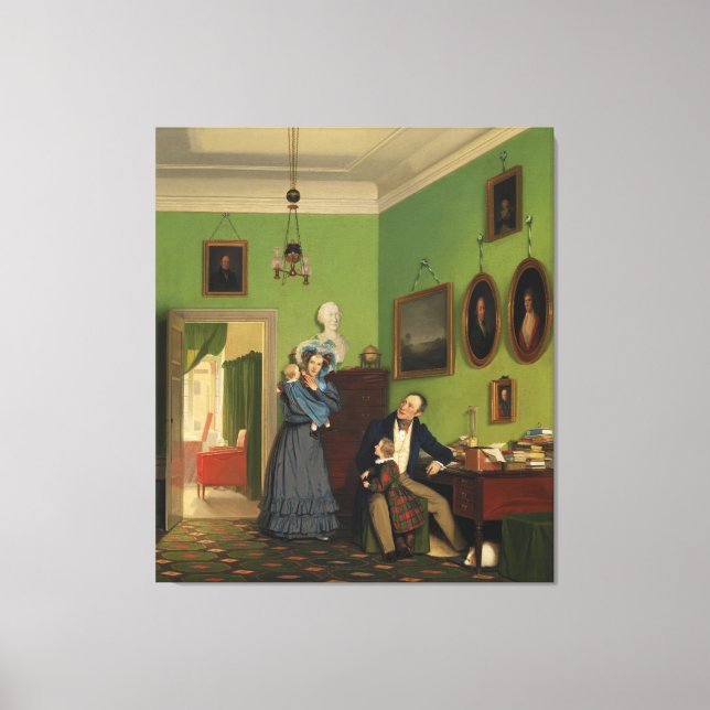 Impressão Em Tela Petersen Family Balance por Wilhelm Ferdinand Bend (Frente)