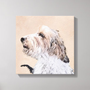 Impressão Em Tela Petit Basset Griffon Vendéen Painting - Arte Canin