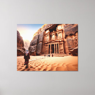 Impressão Em Tela Petra's Treasury at Dawn