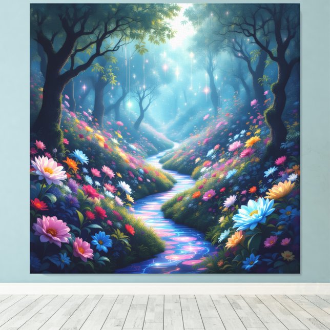 Impressão Em Tela Pfad der Rosen (Insitu(piso de madeira))