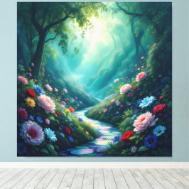 Impressão Em Tela Pfad der Rosen