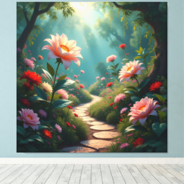 Impressão Em Tela Pfad der Rosen