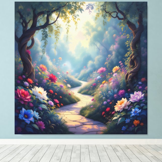 Impressão Em Tela Pfad der Rosen (Insitu(piso de madeira))