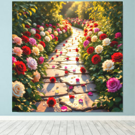 Impressão Em Tela Pfad der Rosen