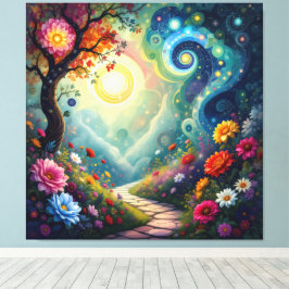 Impressão Em Tela Pfad der Rosen