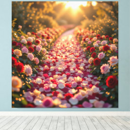 Impressão Em Tela Pfad der Rosen