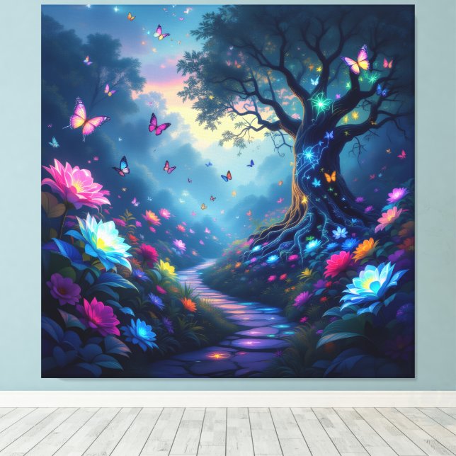 Impressão Em Tela Pfad der Rosen (Insitu(piso de madeira))