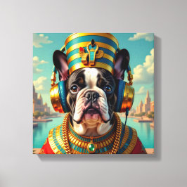 IMPRESSÃO EM TELA PHARAOH TUT-FRENCH BULLDOG