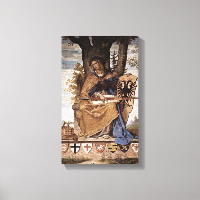 Impressão Em Tela Philipp Veit - Figuras alegóricas da Alemanha (Frente)