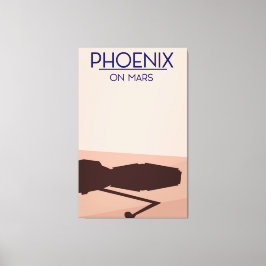Impressão Em Tela Phoenix aterrissou em Marte.