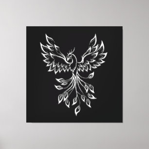 Impressão Em Tela Phoenix nasce em preto