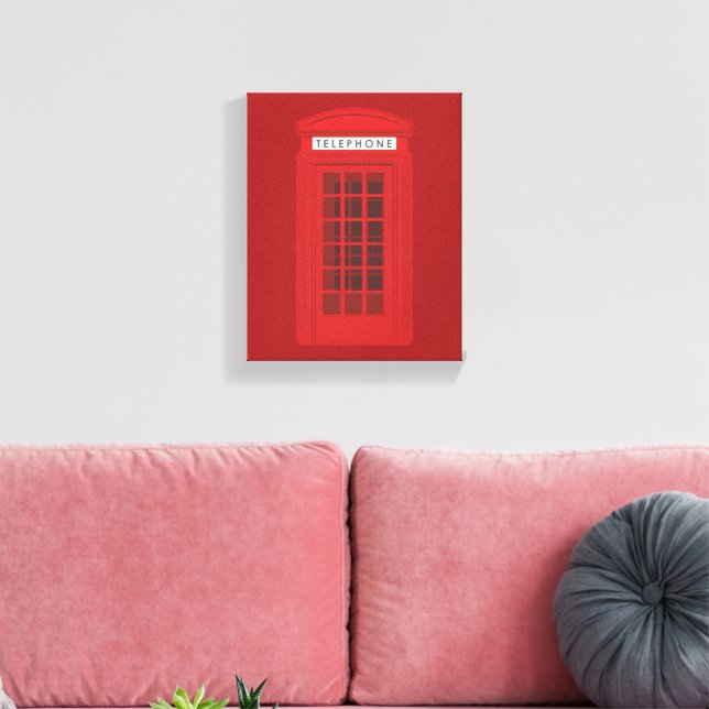 Impressão Em Tela Phone Box (Insitu(Sala de estar))