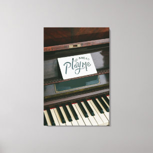 Impressão Em Tela Piano bonito