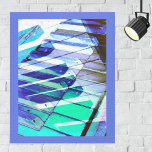 Impressão Em Tela Piano Keyboard Music Blue Green Instrumento Musica<br><div class="desc">Coloque esta trabalho de arte elegante na sua parede para um toque musical atraente. A abstrato é baseada em um teclado piano clássico,  com espelhamento,  camadas e efeitos de mudança de cor em azul e turquesa. Um presente contemporâneo ideal para músicos e amantes da música.</div>