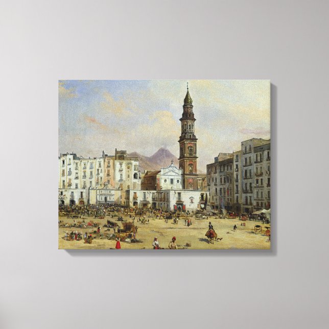 Impressão Em Tela Piazza Mazaniello, Nápoles (Frente)