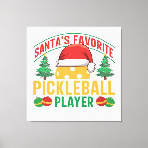 Impressão Em Tela Pickleball no Natal