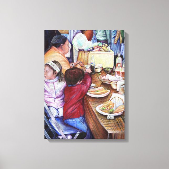 Impressão Em Tela Picnic agradável, México (Frente)