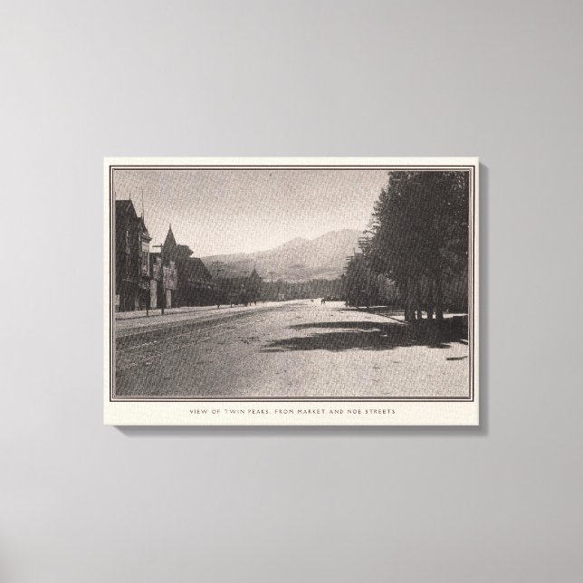 Impressão Em Tela Picos gêmeos das ruas Mercado e Noe (Frente)