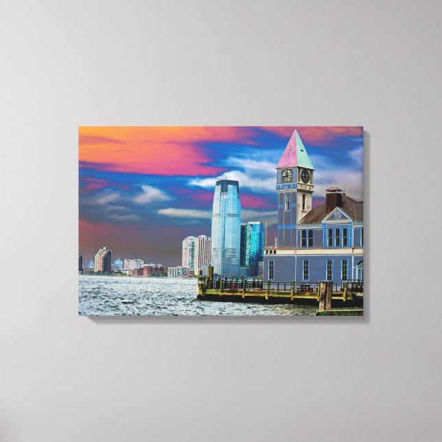 Impressão Em Tela Pier A Lower Manhattan Nova Iorque EUA Poster (Frente)