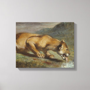Impressão Em Tela Pierre Andrieu - Lioness ferida