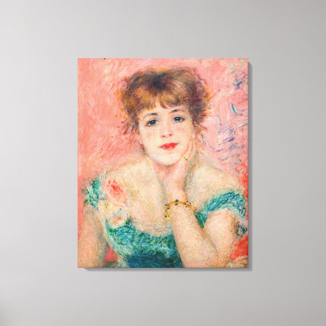 Impressão Em Tela Pierre-Auguste Renoir - Atriz Jeanne Samary (Frente)