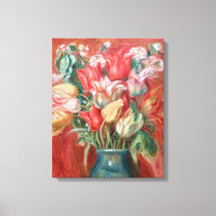 Impressão Em Tela Pierre-Auguste Renoir - Buquê de Tulipas