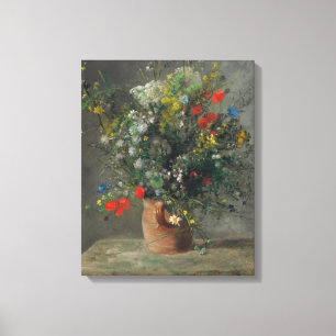 Impressão Em Tela Pierre-Auguste Renoir - Flores em um Vaso 1866