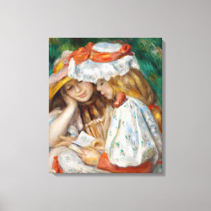 Impressão Em Tela Pierre-Auguste Renoir - Leitura De Duas Raparigas