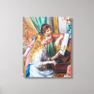 Impressão Em Tela Pierre Auguste Renoir - Meninas ao Piano