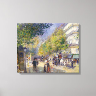 Impressão Em Tela Pierre-Auguste Renoir - Paris, Grandes Boulevards