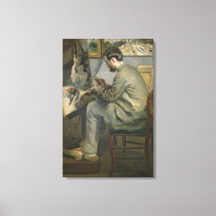 Impressão Em Tela Pierre um Renoir Frederic Bazille em sua armaç
