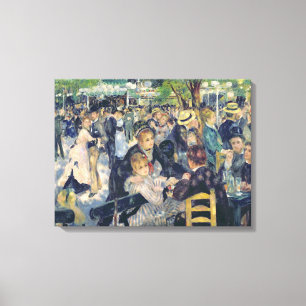 Impressão Em Tela Pierre uma bola de Renoir no Moulin de la