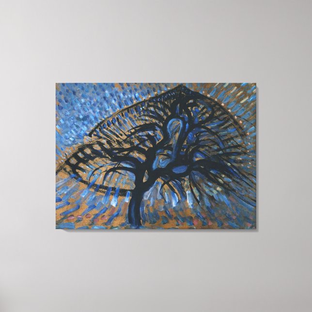 IMPRESSÃO EM TELA PIET MONDRIAN APPLE BLOSSOM TREE ABSTRATO (Frente)