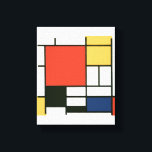 Impressão Em Tela Piet Mondrian - Composição<br><div class="desc">Piet Mondrian - Composição com vermelho,  amarelo,  azul e preto</div>