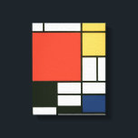 Impressão Em Tela Piet Mondrian - Composição<br><div class="desc">Piet Mondrian - Composição com vermelho,  amarelo,  azul e preto</div>