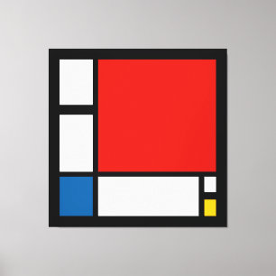 Impressão Em Tela Piet Mondrian, Composição ii