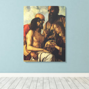 Impressão Em Tela Pieta de Giovanni Bellini, Arte Fina Renascentista
