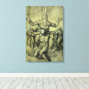 Impressão Em Tela Pietà de Michelangelo para Vittoria Colonna