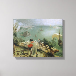 Impressão Em Tela Pieter Bruegel a pessoa idosa - queda da paisagem
