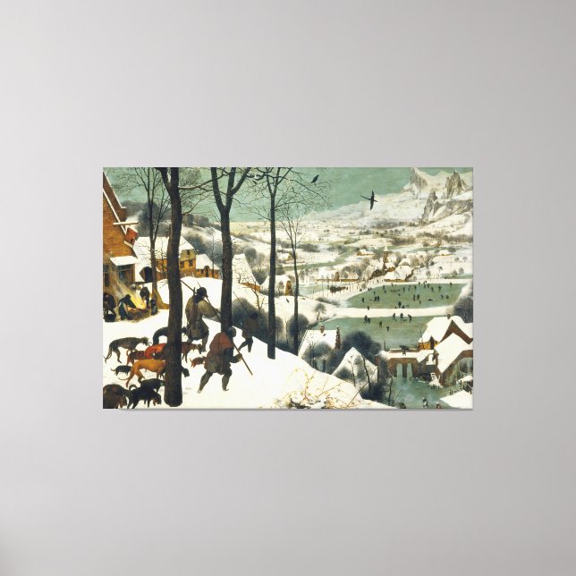 Impressão Em Tela Pieter Bruegel, o Velho - Caçadores na Neve (Frente)