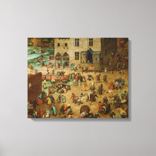 Impressão Em Tela Pieter Bruegel, o Velho - Jogos Infantis