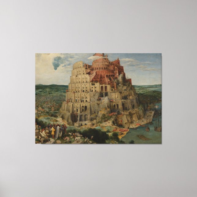 Impressão Em Tela Pieter Bruegel, Torre Mais Velho de Babel (Frente)