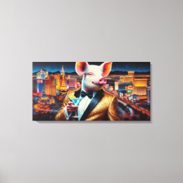 IMPRESSÃO EM TELA PIG-VEGAS NIGHT 5