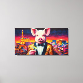 IMPRESSÃO EM TELA PIG-VEGAS NIGHT 7