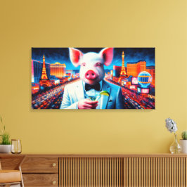 IMPRESSÃO EM TELA PIG-VEGAS NIGHT-LIFE 4