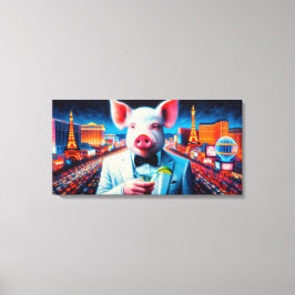 IMPRESSÃO EM TELA PIG-VEGAS NIGHT-LIFE 4