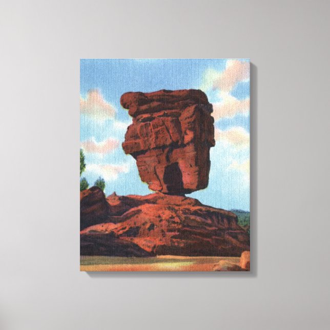 Impressão Em Tela Pikes Peak, Colorado - Balanced Rock (Frente)
