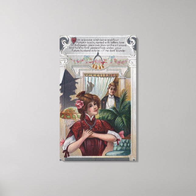 Impressão Em Tela Pilares de mulheres e homens nos lados (Frente)