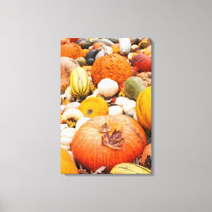 Impressão Em Tela Pilha De Pumpkins E De Pata