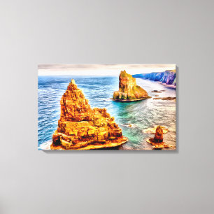 Impressão Em Tela Pilhas de duncansby Scotland